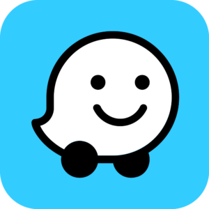 Waze – logotipo en formato PNG con fondo transparente