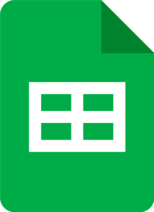 Google Sheets - Logotipo en formato PNG con fondo transparente