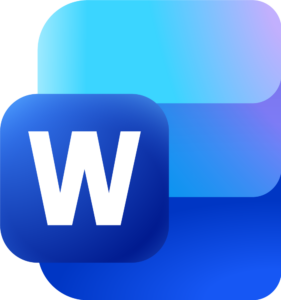 Microsoft Word - Логотип в формате PNG изображения на прозрачном фоне