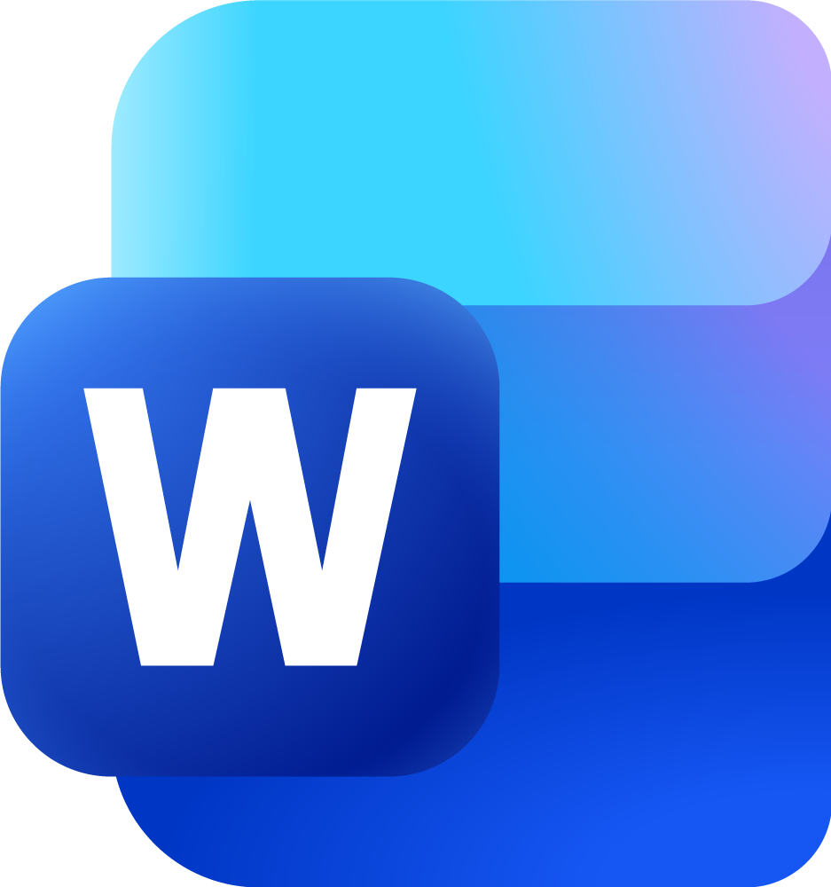 Microsoft Word Logo Im SVG Oder PNG Vektorformat Herunterladen