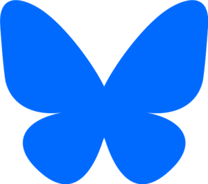 Red social Bluesky - Logotipo en formato PNG con fondo transparente