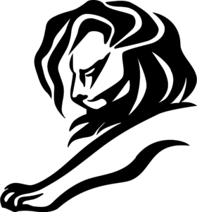 Cannes Lions logo — dark lion symbol with an outstretched paw on a transparent background — PNG