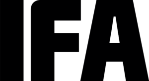 Schwarzes IFA-Berlin-Wortzeichen – PNG mit transparentem Hintergrund