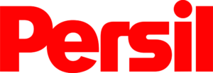 Marca nominativa horizontal Persil em vermelho, da Henkel — PNG com fundo transparente