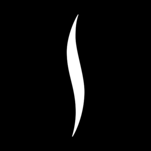 Sephora — white emblem on a black background, PNG