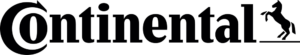 Continental — black logo with the brand name and rearing horse, transparent PNG