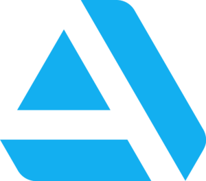 Standalone light blue ArtStation symbol shaped like the letter A in PNG format on a transparent background